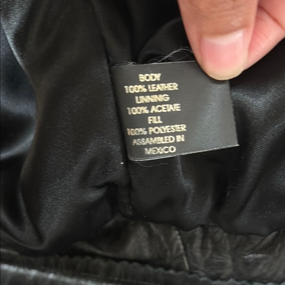 RARE VINTAGE BAJA Trading Company Studded Eagle Rhinestone 100% Leather Jacket - Picture 16 of 16